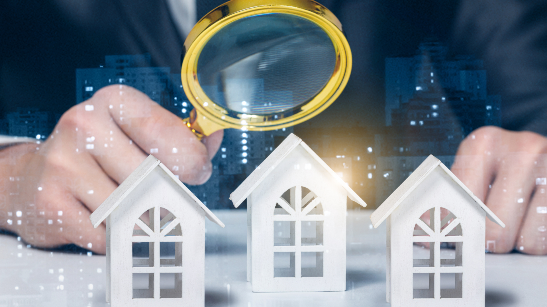 investing in rental properties - using magnifying glass to look into properties