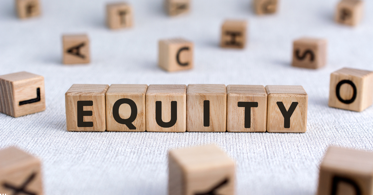 leveraged equities - blocks of alphabets forming the word "Equity"