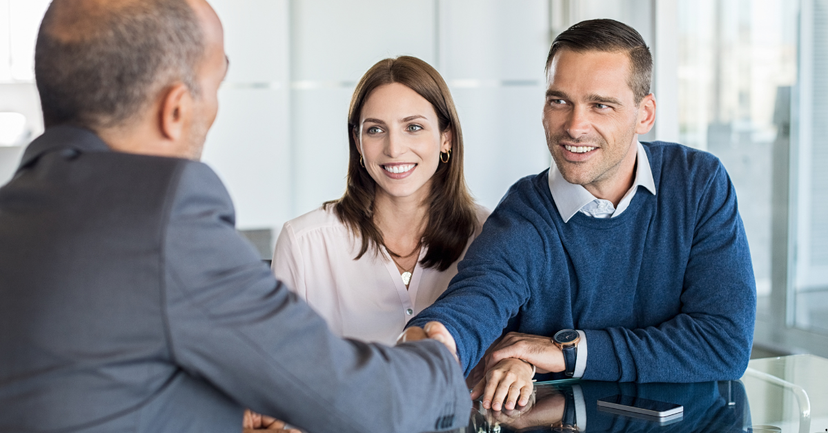 Visual Representation of a couple discussing about property investment in Australia