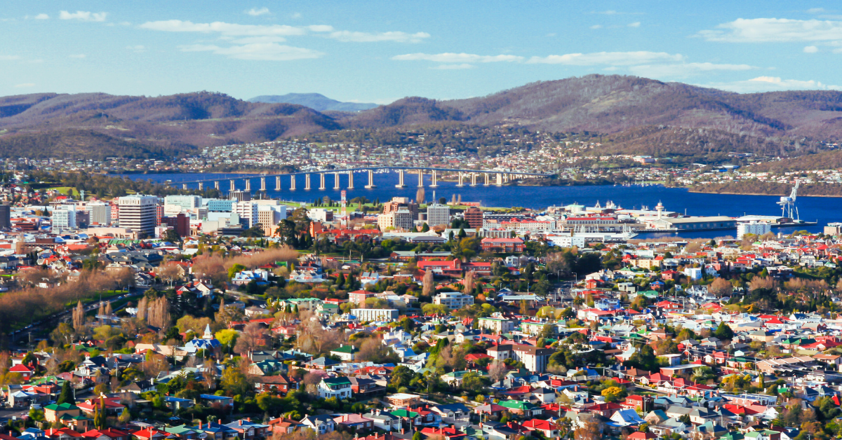 Beautiful view of Hobart as Australia Real Estate Market