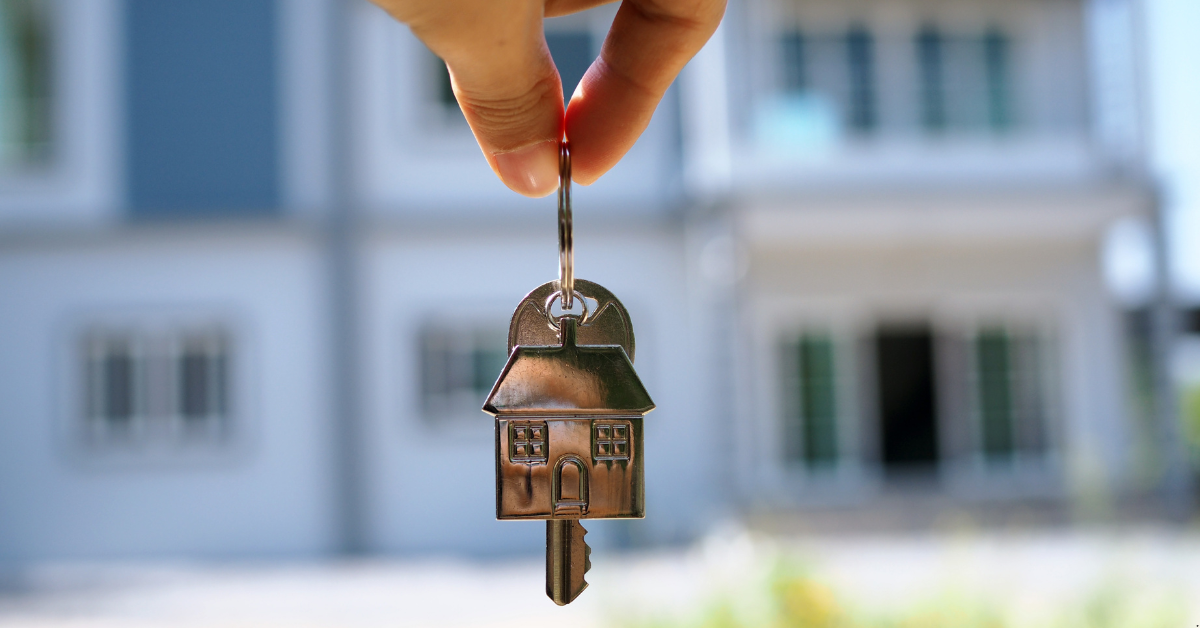 renting vs property investment with a keys infront of a house