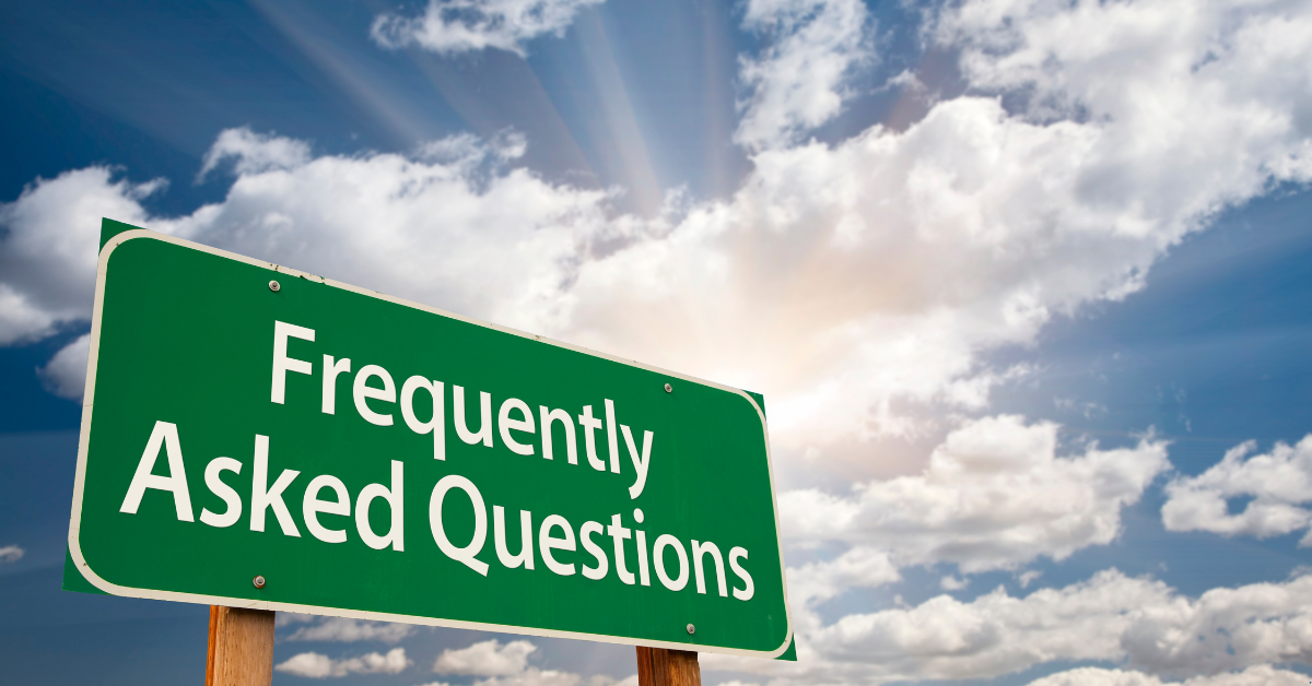 A billboard of Frequently Asked Questions